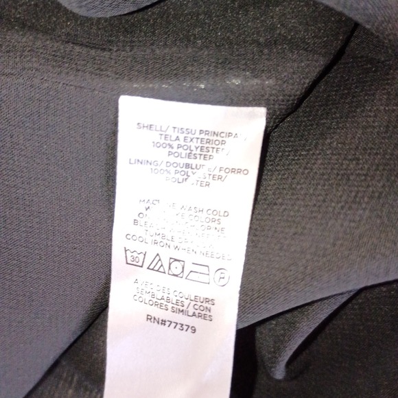 Tempo Paris Womens Asymmetric Abstract Ruffle Tank Top Black White Size L - Picture 9 of 11